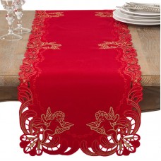 The Holiday Aisle Embroidered Angel Cherub Holiday Table Runner THDA1608